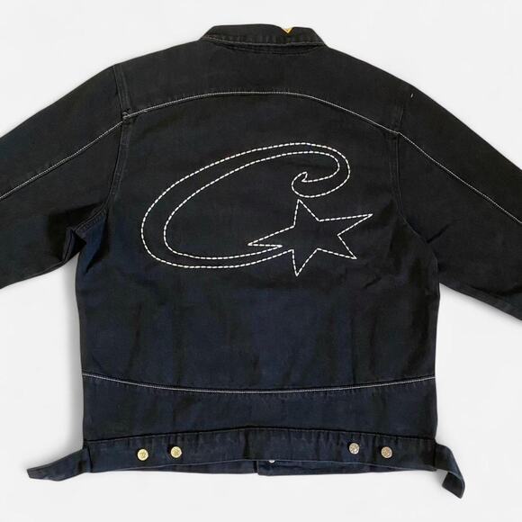 Corteiz C-Star Stitch-Down Denim Jacket Black - size XL - Picture 6 of 8